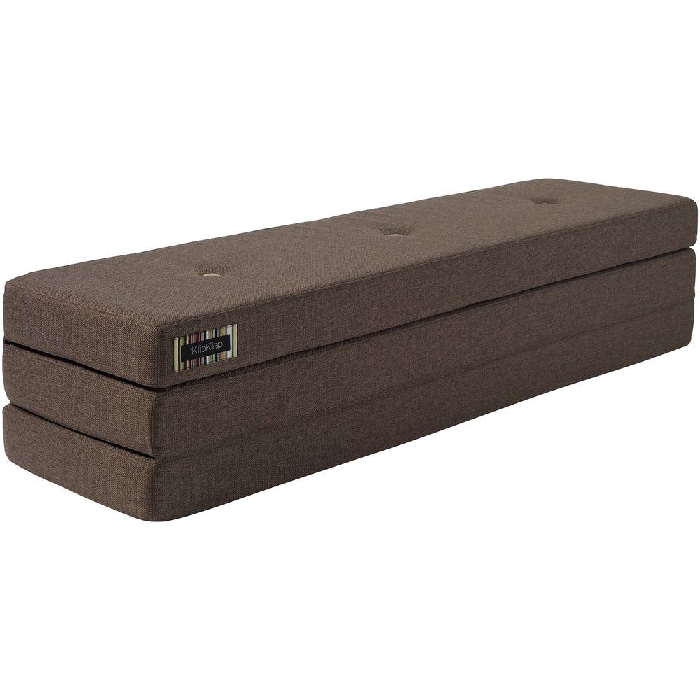 Køb by KlipKlap Legemadras 3 fold Brown With Sand KK XL 200 Cm