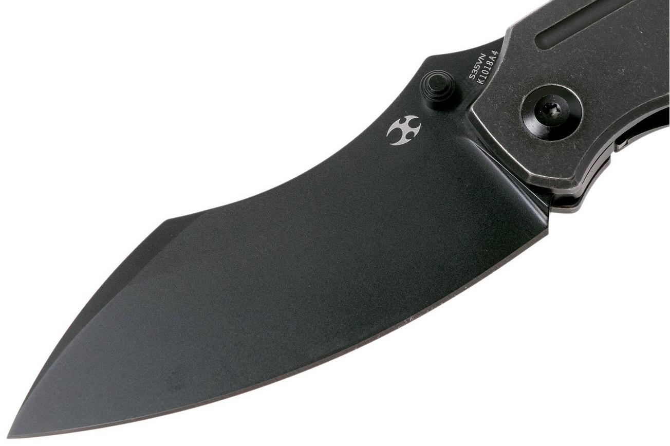 Kansept Pelican EDC K1018A4 Sheepsfoot, Black Titanium, Kmaxrom design