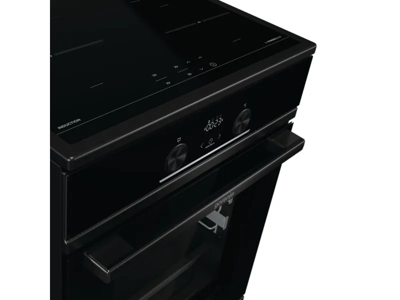 Gorenje Advanced GEIT5C60BPG - Komfur - fritstående - bredde: 50 cm - dybde: 59.4 cm - højde: 85 cm - med selv-rengøring - sort
