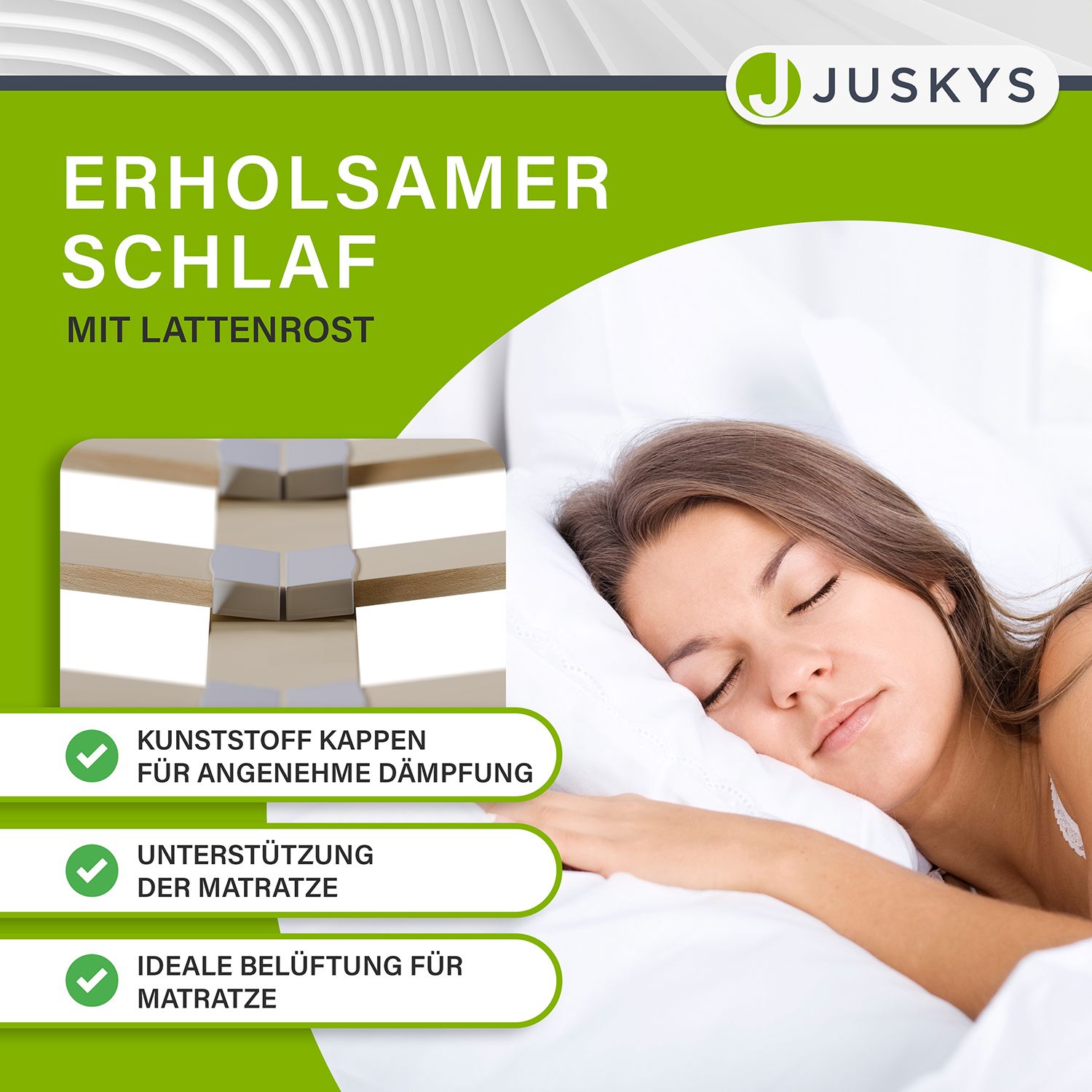 Juskys Polsterbett Verona 120 x 200 cm – Bett mit LED-Beleuchtung, Lattenrost & Kopfteil Schwarz