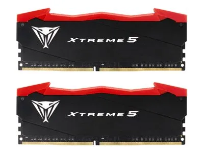 Patriot Viper Xtreme 5 - DDR5 - sæt - 48 GB: 2 x 24 GB - DIMM 288-PIN - 4100 MHz / PC5-65600 - CL38 - 1.45 V - ikke bufferet - on-die ECC - mat sort, hvid, rød