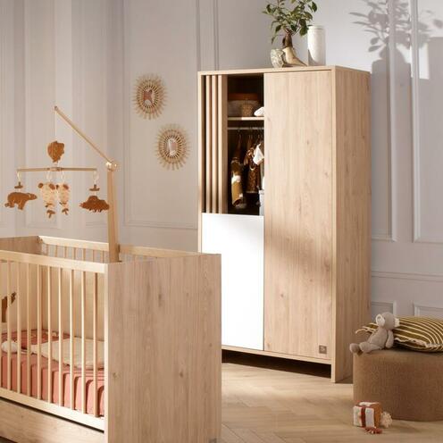 Armoire 2 Portes 1 Niche TOKYO Blanche - SAUTHON
