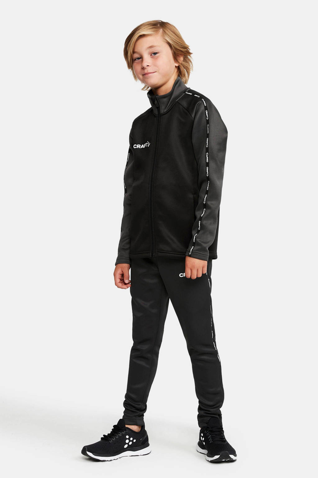 Craft Juniorsportvest zwart/antraciet