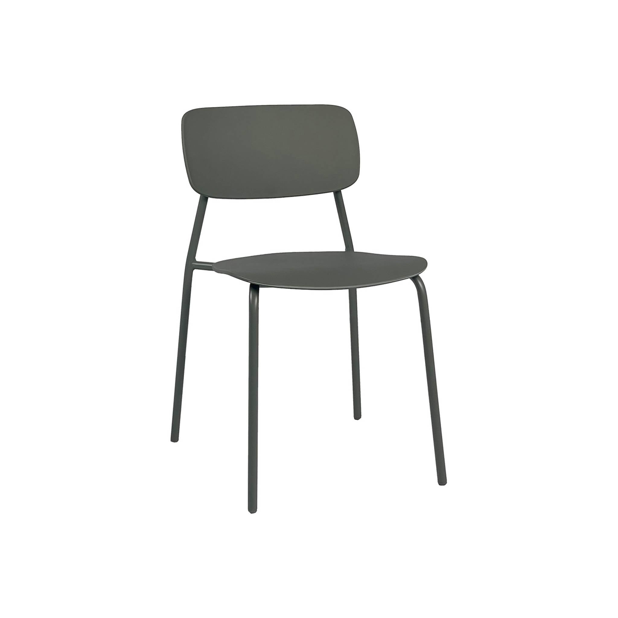 sweeek - Stapelbare tuinstoelen van staal en kunststof (set van 2)