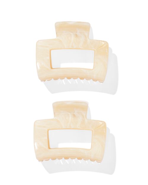 2 pinces à cheveux 5cm marbrées