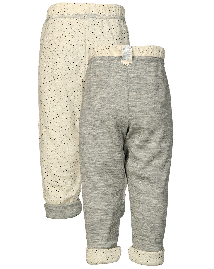 Wende-Hose MODERN NATURE mit Seide in beige/hellgrau