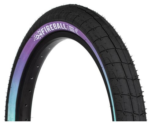Pneu BMX Eclat Fireball Noir Flanc Fade