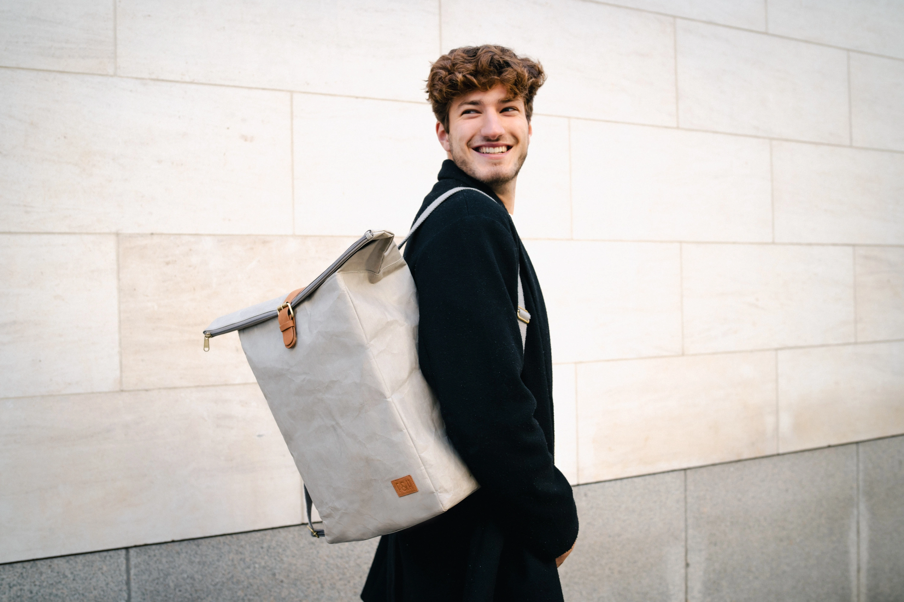 Fitz & Huxley Kraftpapier-Rucksack KRAFT (Typ: 12l)