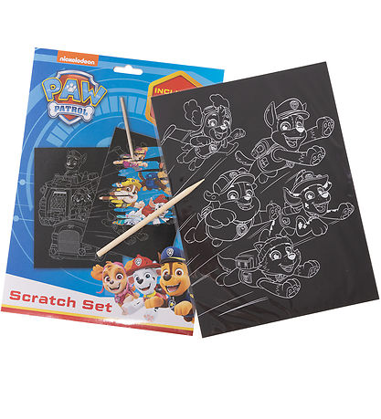 Paw Patrol Kreatives Spielset - Kratzset m. Bleistift