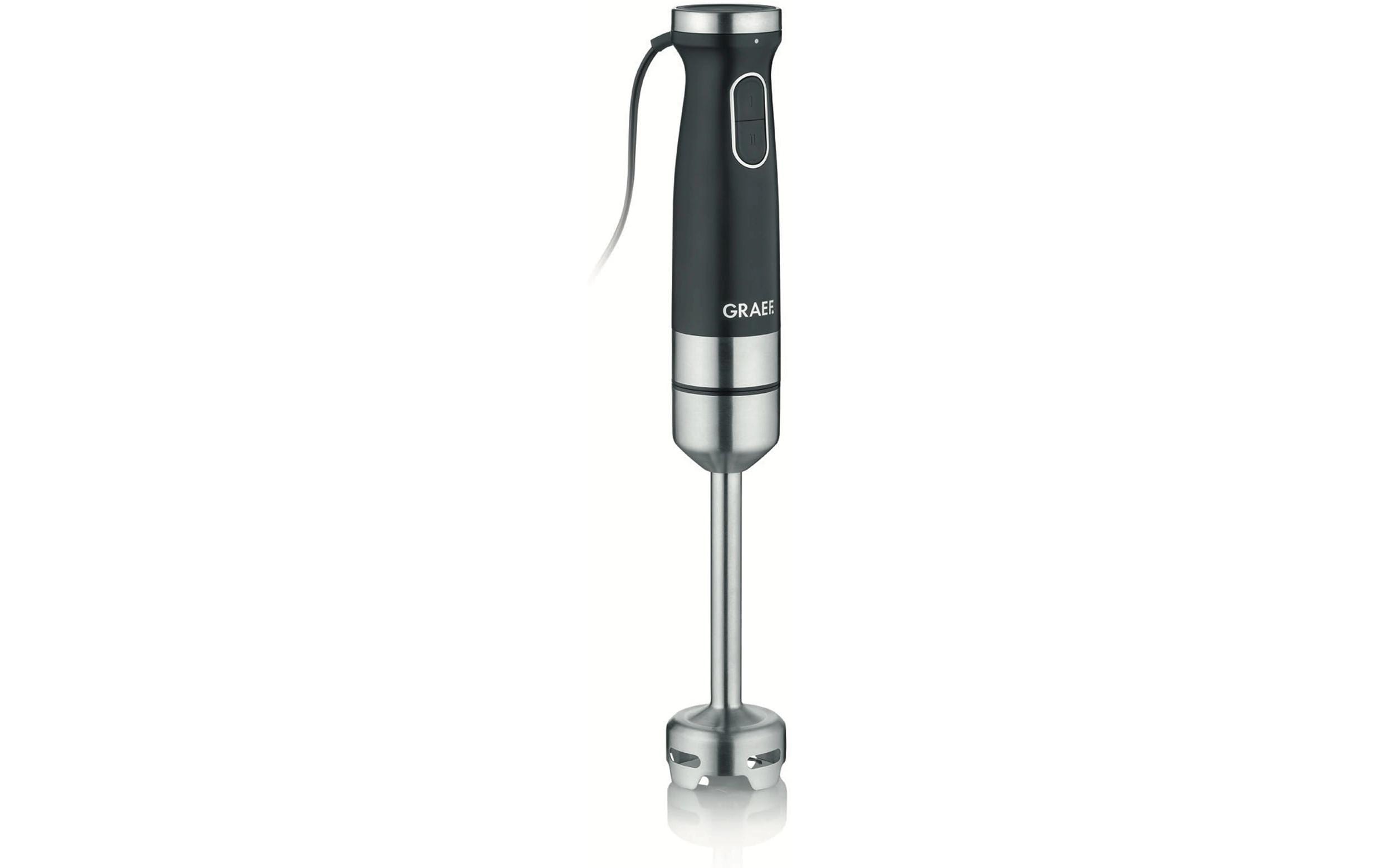 Stabmixer HB602 Schwarz/SilberHochwertiger Edelstahlpürierstab