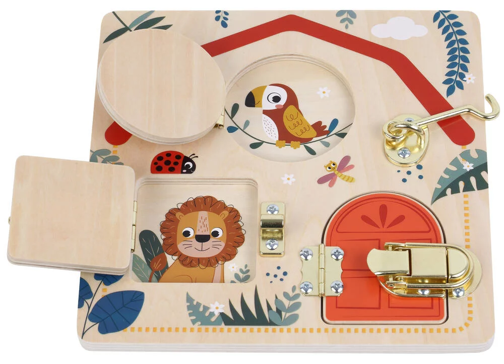 TABLEAU A SERRURES EN BOIS