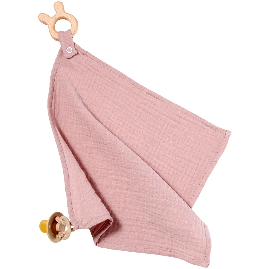 Nordic Coast Company Kuscheltuch Musselin Hase Rosa