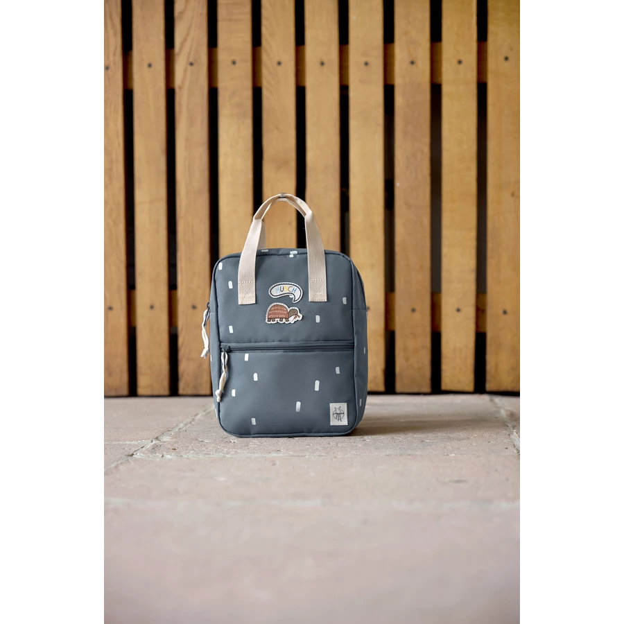 LÄSSIG Mini Square Backpack Happy Prints midnight blue