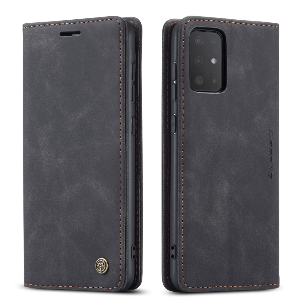 Samsung Galaxy S20 / S20 5G Leder Tasche Flip Wallet Etui mit Kartenfächern - Schwarz
