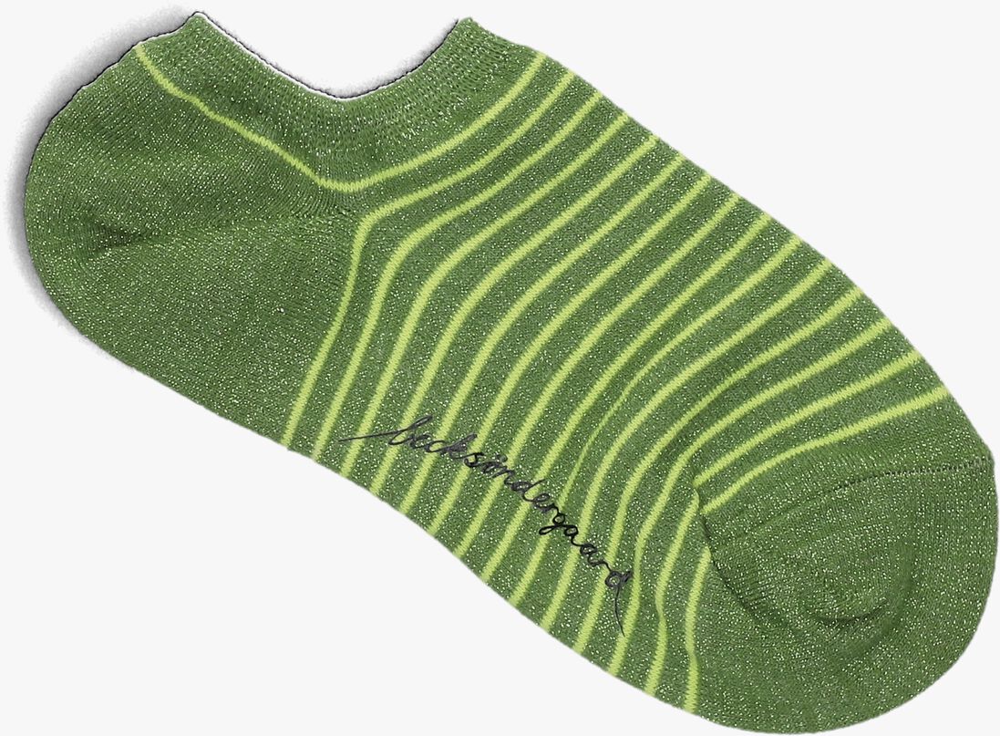 BECKSONDERGAARD groene becksondergaard sokken stripe glitter sneakie sock