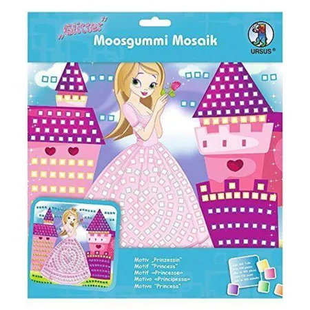 URSUS Moosgummi Mosaikbild Prinzessin mit Glitter, 434 Teile