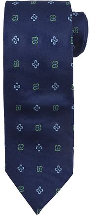 Suitable Stropdas Zijde Bloem Navy TI25-02 kopen