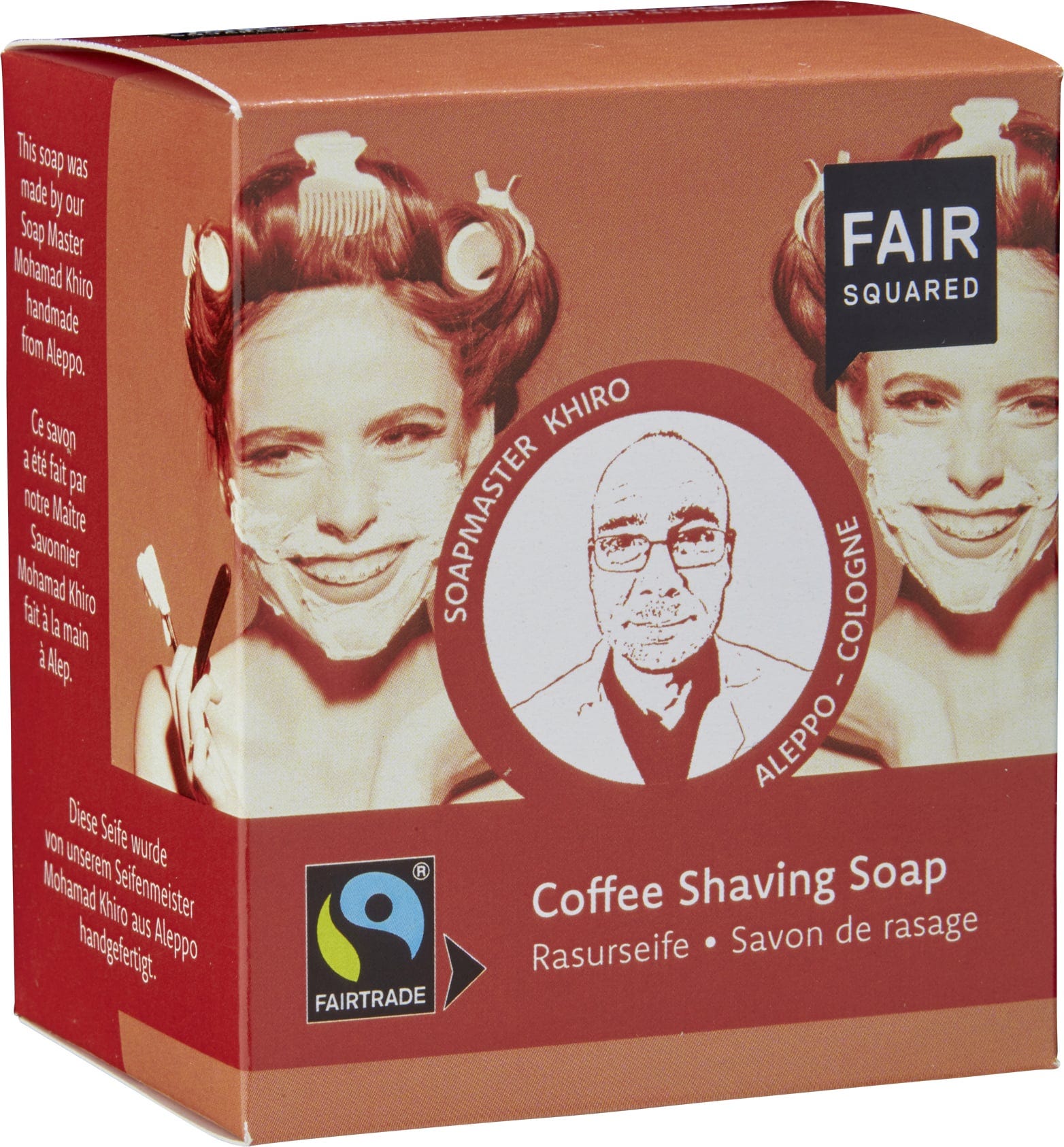 FAIR SQUARED  Shaving Soap Coffee, 160 g