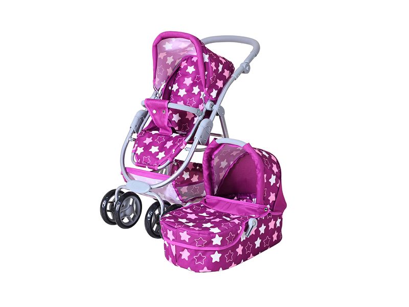 Knorrtoys Puppenbuggy Coco Star Dark Pink Puppenwagen