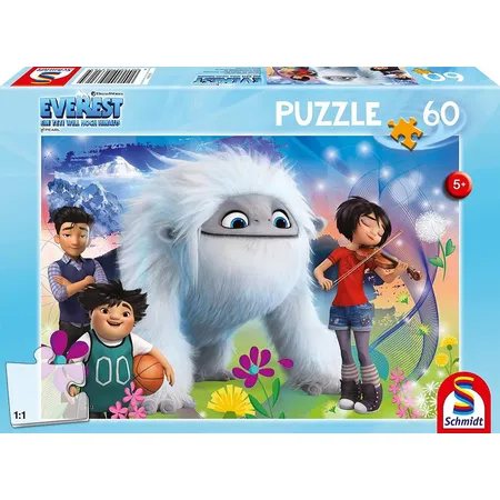 Schmidt Spiele Puzzle - EIN großes Abenteuer, DreamWorks-Everest, 60 Teile
