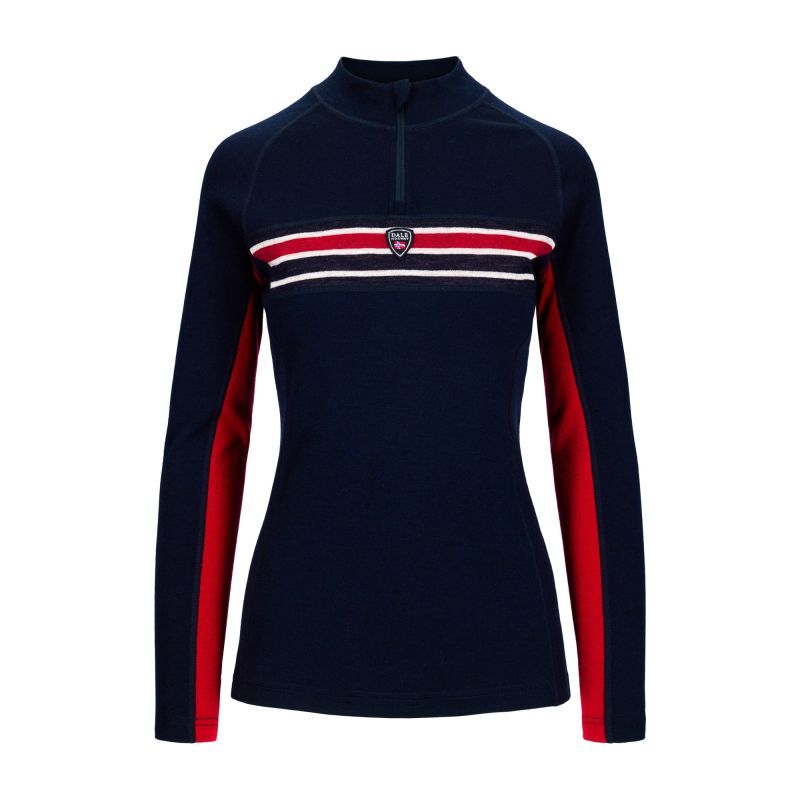 Aksla Baselayer Half zip - Pull en laine mérinos femme