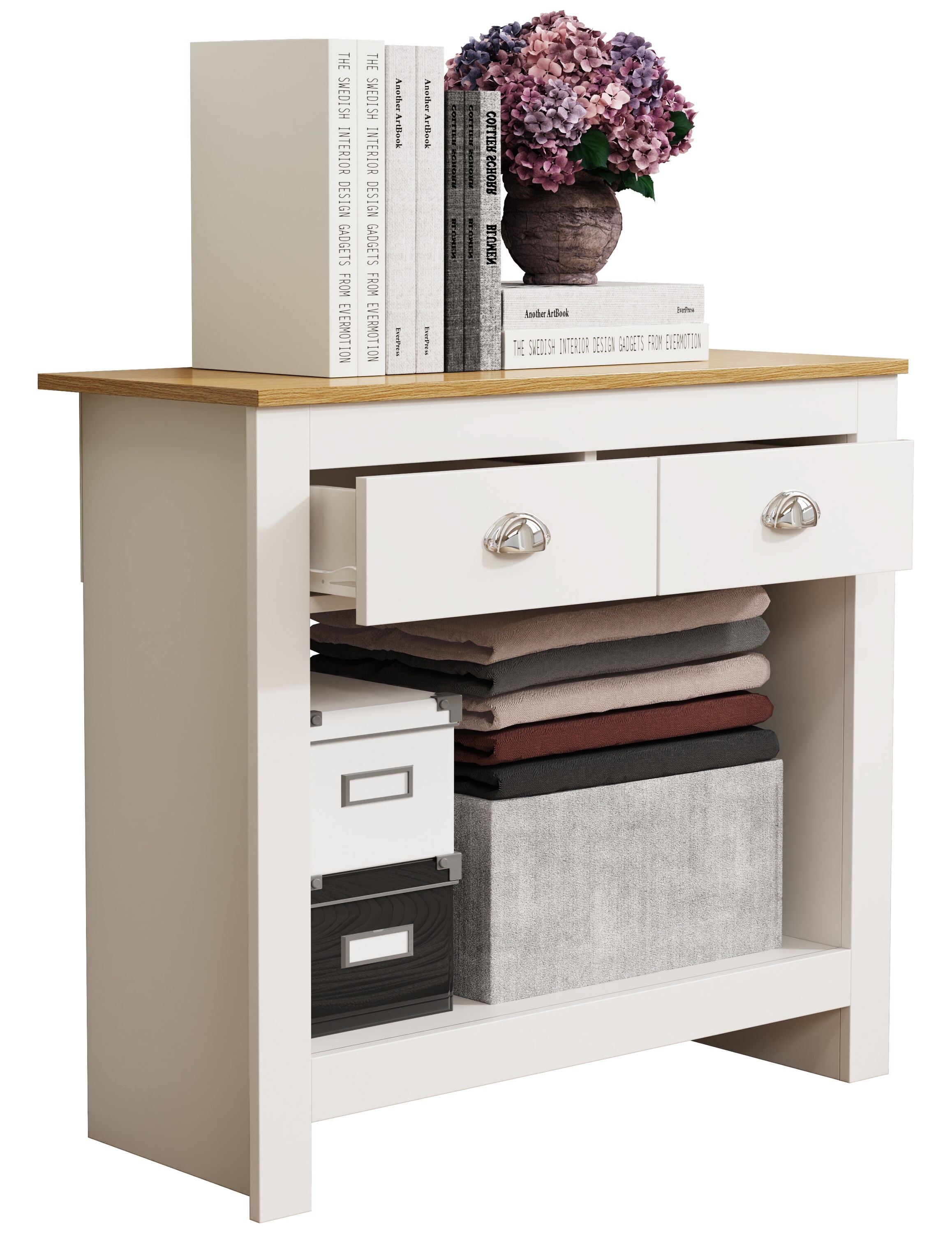 VCM Holz Kommode Sideboard Highboard Anrichte Schrank Dielenmöbel Schublade Balusa S