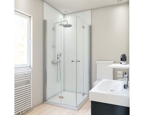 BREUER douchewandpaneel, wit, 90 x 210 cm