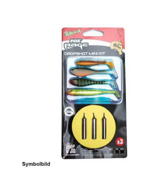 Fox Rage Dropshot Kit 11.35lb \/ 0.27mm X 1m \/ 12g - Complete systemen - 3 stuks Size 4