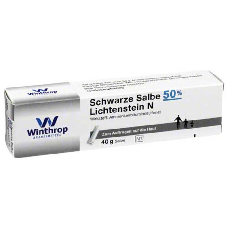 Schwarze Salbe 50% Lichtenst, 40 g