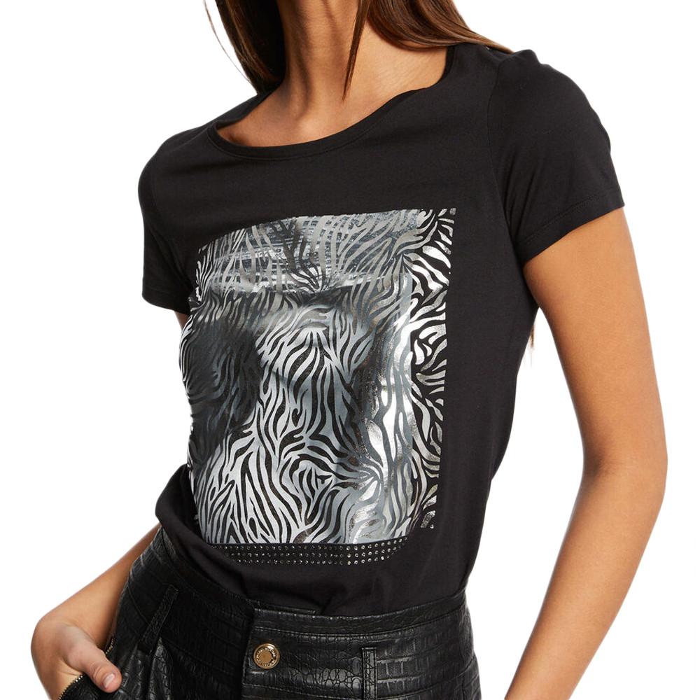 Morgan T-shirt Noir Femme Morgan DZEBA