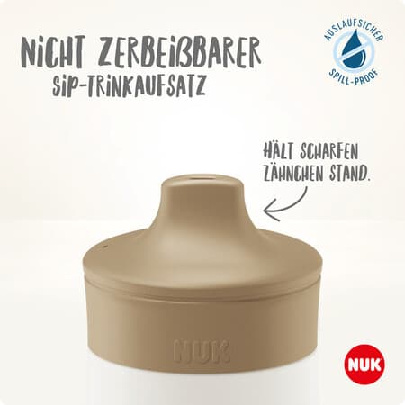 NUK Mini-Me Sip Trinkflasche, 300 ml, ab 9 Monaten