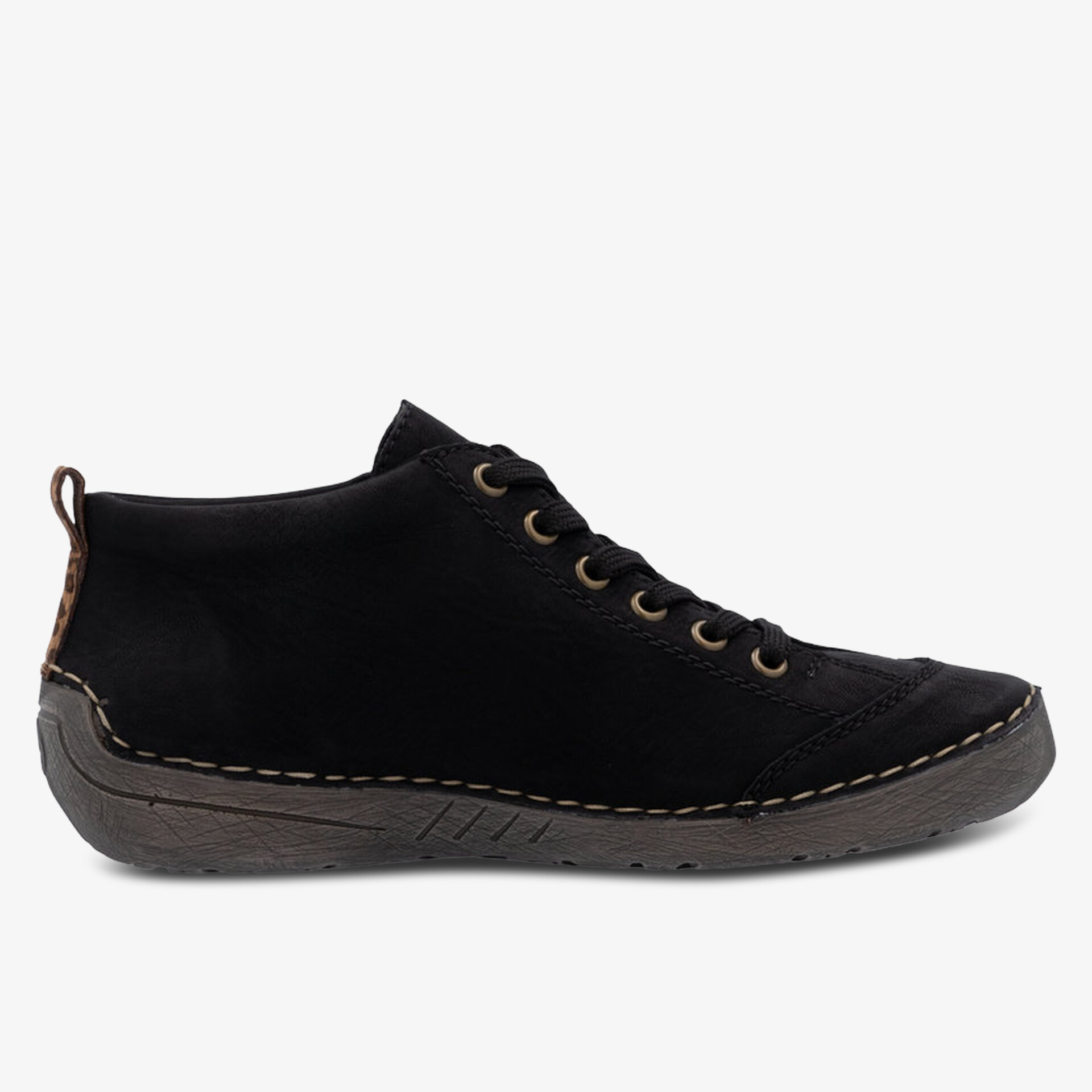 rieker Damen Schnürstiefeletten schwarz