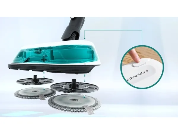 Bosch BCS71HYG4, Stick vakuum, Poseløs, Sort, Hvid, 0,3 L, Tør&våd, HEPA