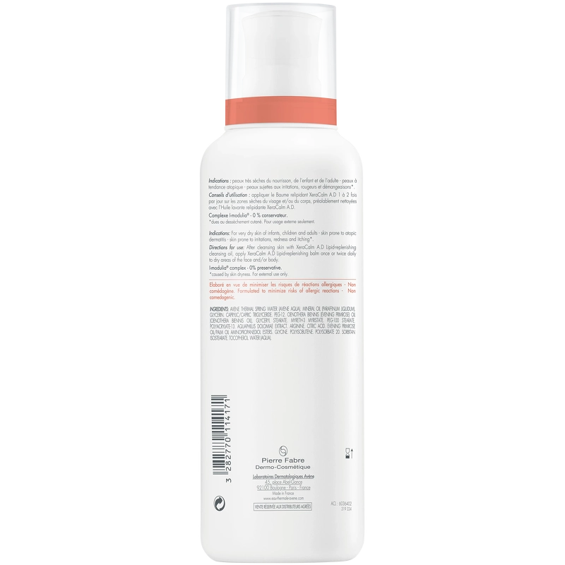 Avène XeraCalm A.D Lipid-Replenishing Cream 400 ml