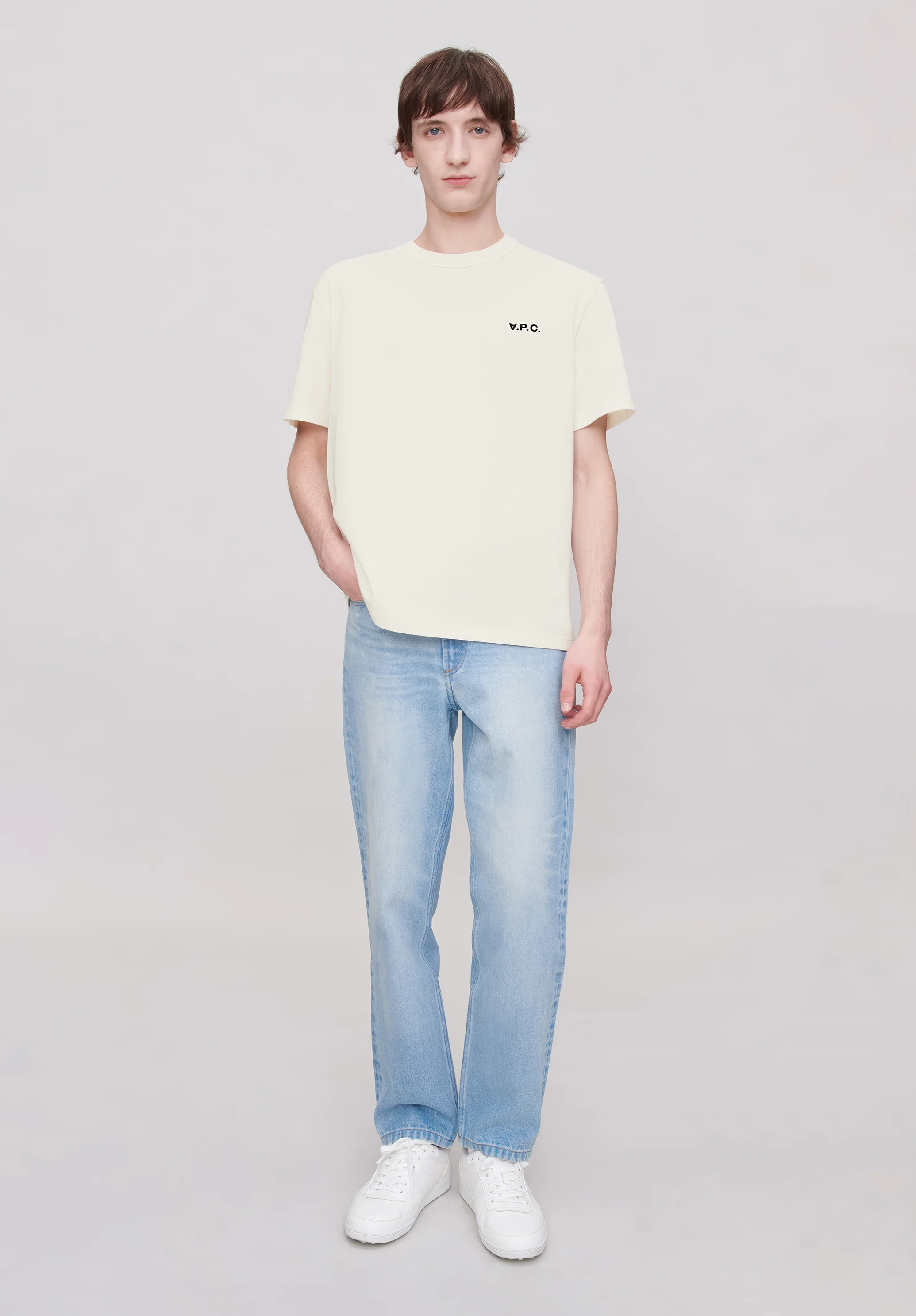 t-shirt boxy petit vpc - Blanc/vert