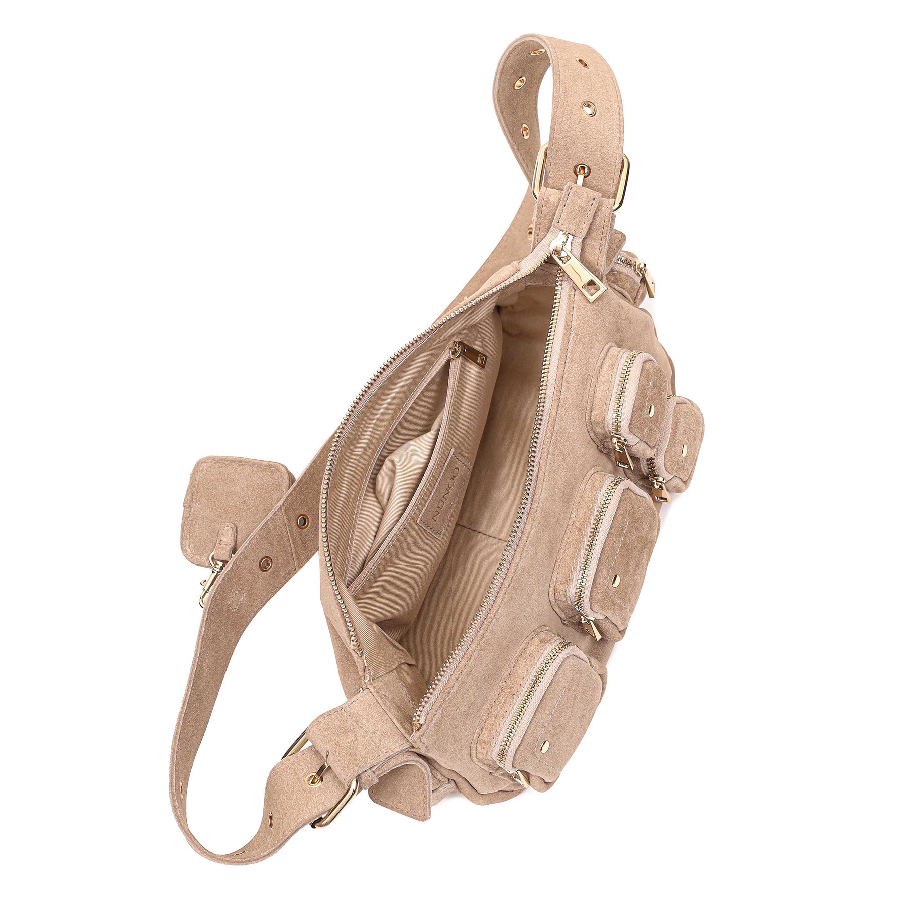 Núnoo Alimakka Pocket Suede W. Gold beige