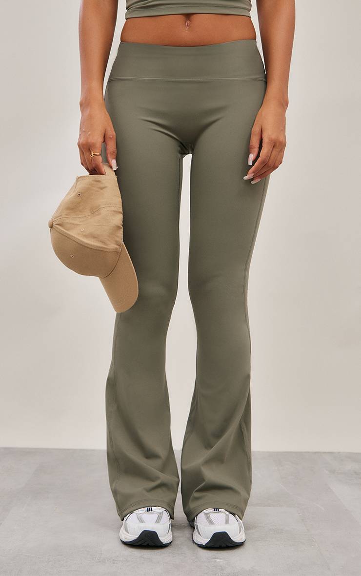 Vert Olive Pantalon De Yoga Évasé Ultimate Sculpt