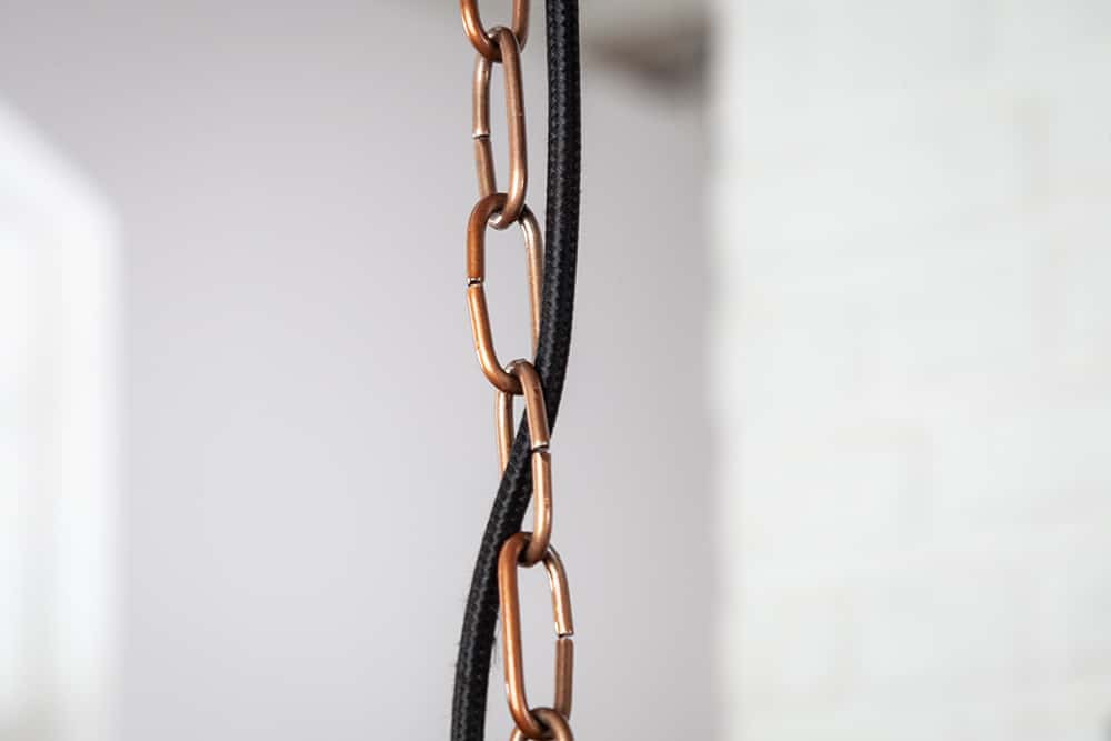 Design Hängelampe INDUSTRIAL 45cm kupfer geflammt Industrial Stil