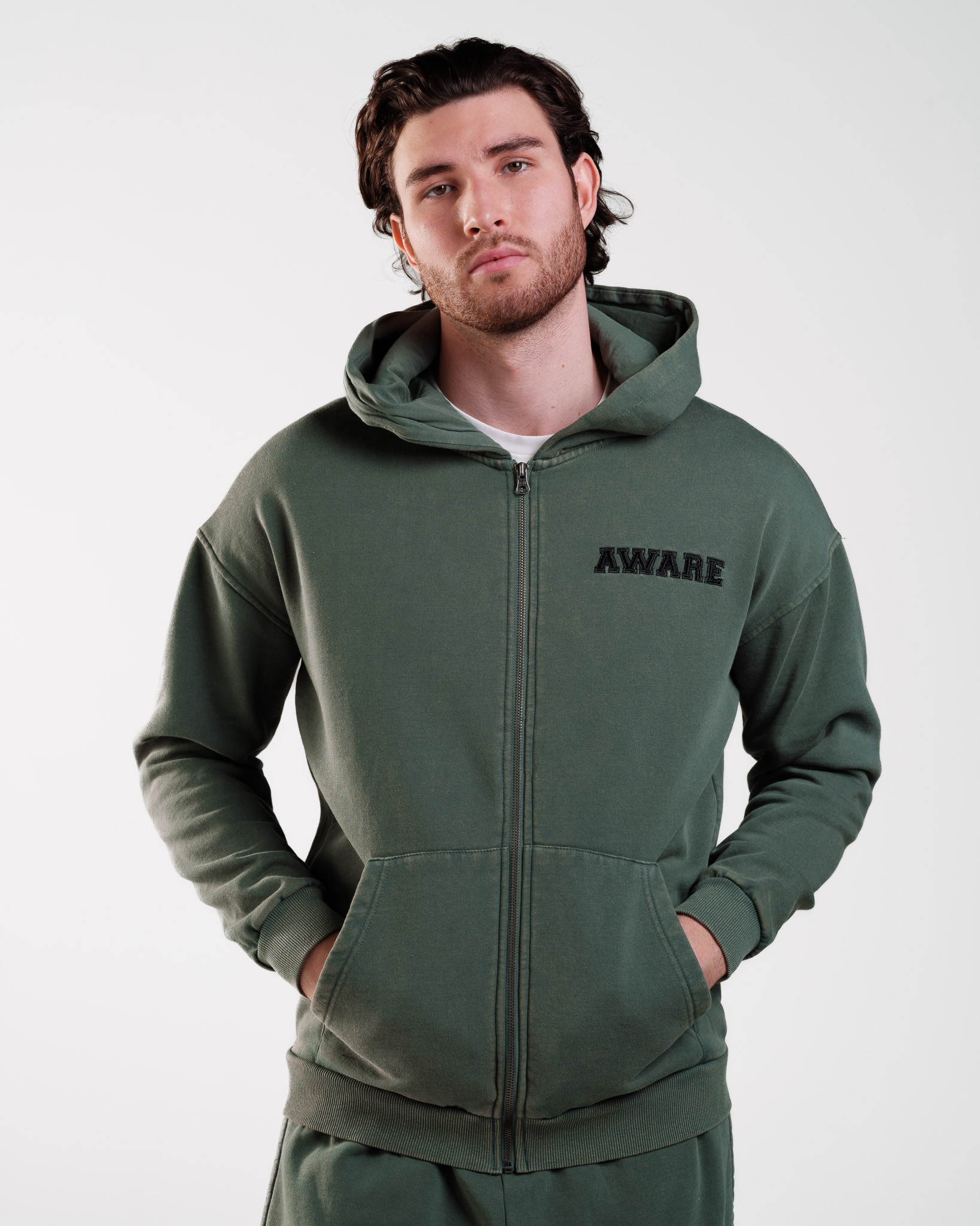 AWARE Hoodie Washed Green