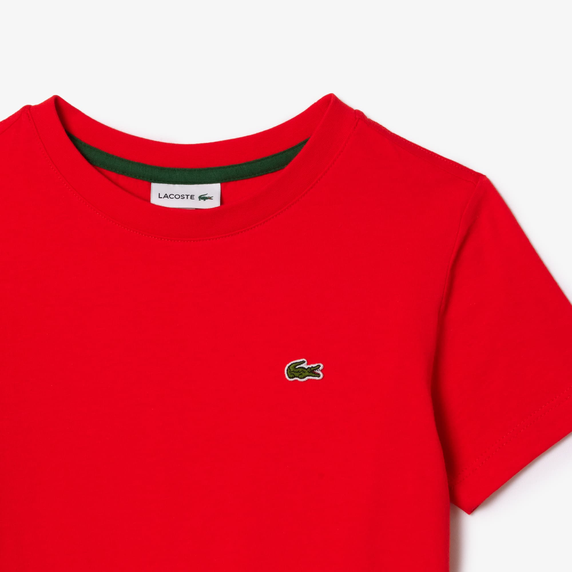 T-Shirt aus Baumwolljersey T-Shirts & Hemden - Rot - Lacoste - Kinder