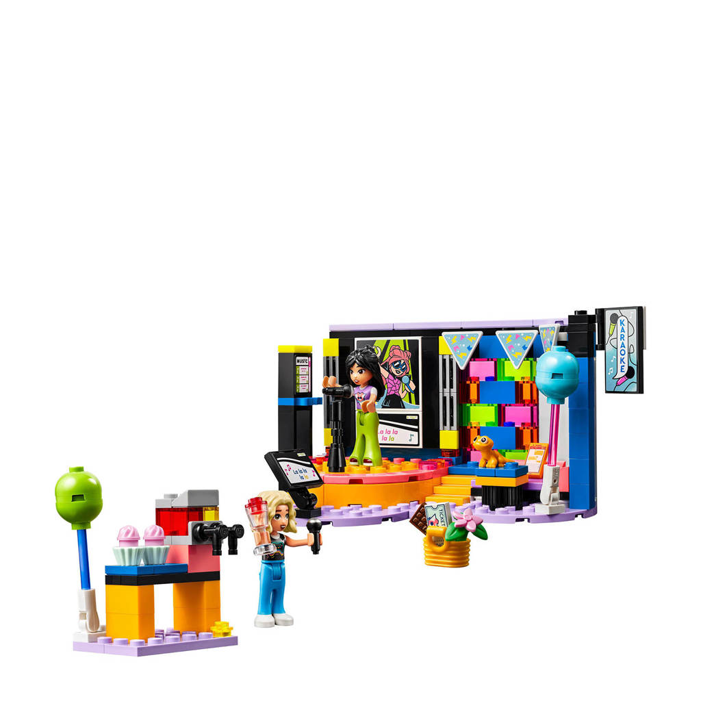 Feestje met deze karoaoke set van Lego FriendsKaraoke muziekfeestje Speelgoed Rollenspellen Set met Mini Poppetjes 42610