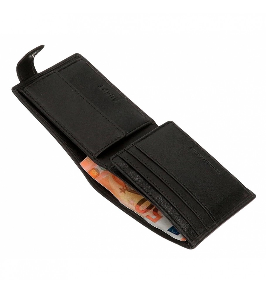 Bolsa Joumma Cartera Adept Alan Negro -11x8,5x1cm-