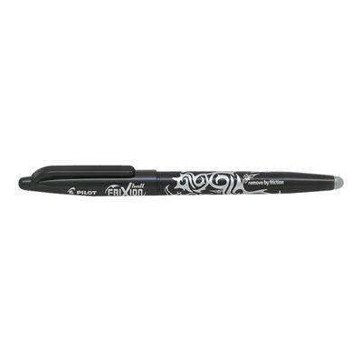 Pilot Frixion Ball - Pack de 12 rollers effaçables - 0,7 mm - noir