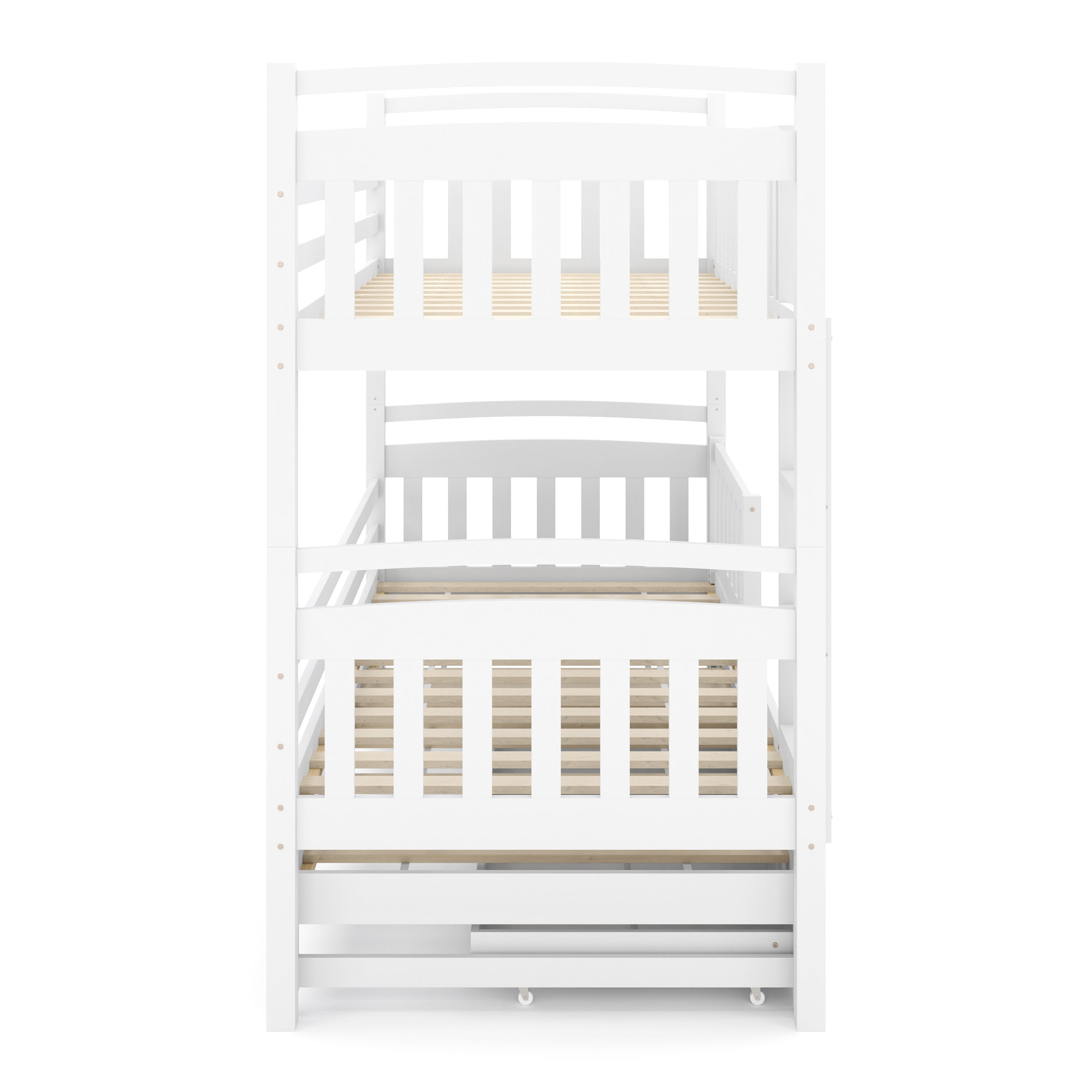 Etagenbett JULIETTE mit Ausziehfunktion 90 x 200 cm weiss