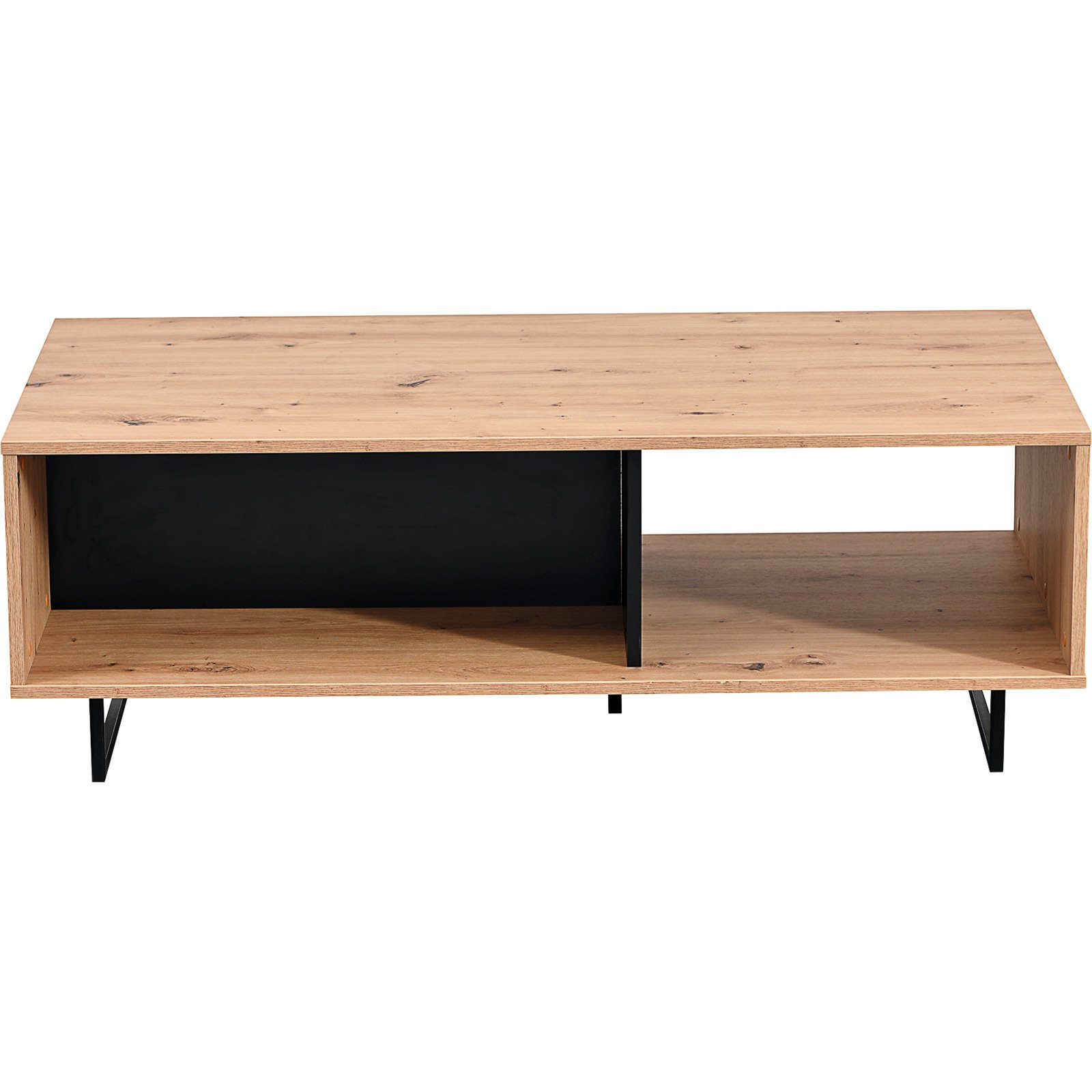 Salontisch Sardinia Melamin Artisan schwarz 121 x 43 x 61 cm