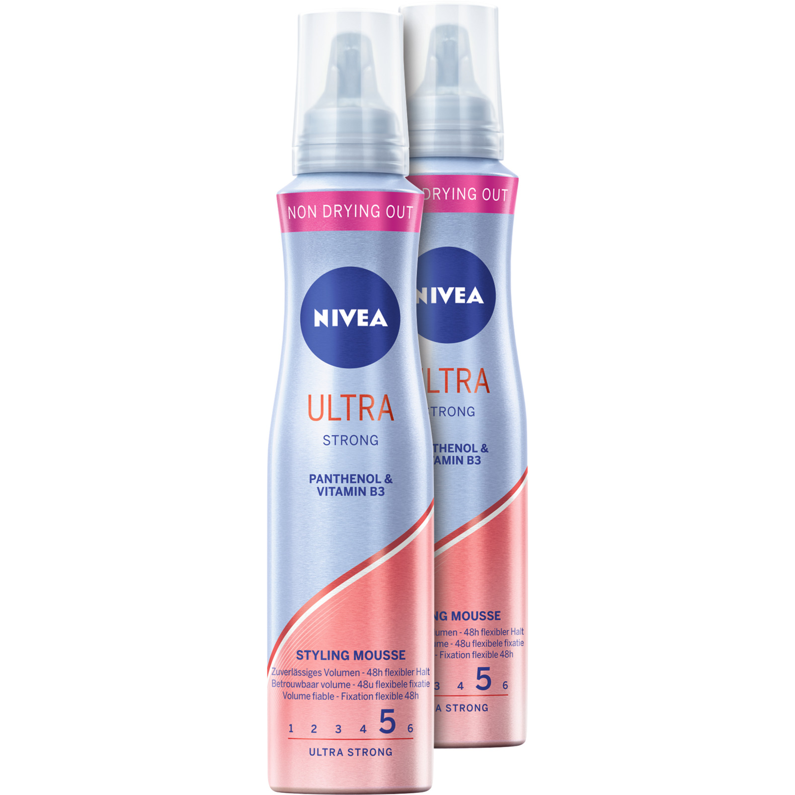 Nivea Ultra Strong Styling Mousse 2 x 150 ml