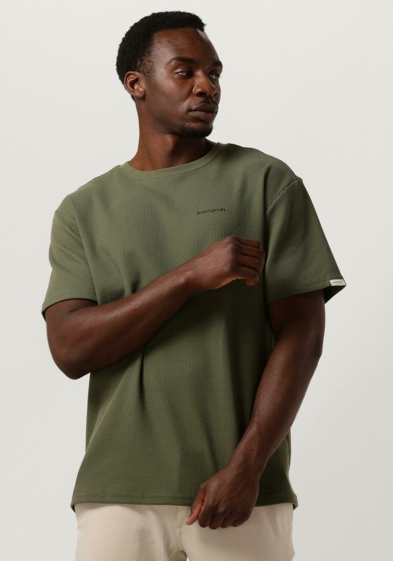 ANERKJENDT olijf anerkjendt t-shirt akkikki s/s waffle tee