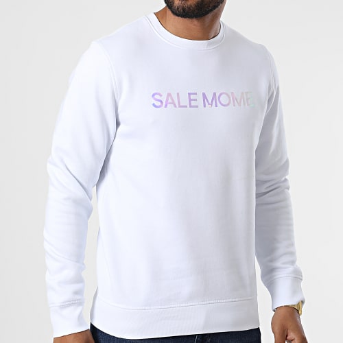Sweat Crewneck Lapin Laser Blanc