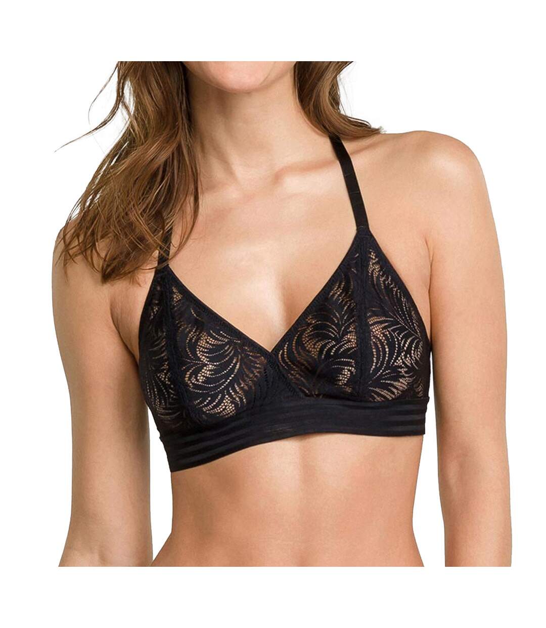Soutien-Gorge Triangle Noir dentelle femme Dim D07HP