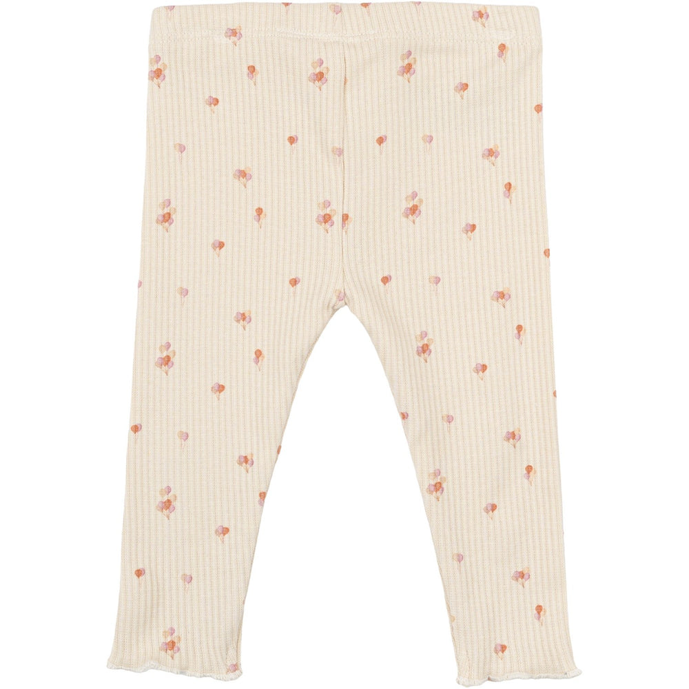 Køb THE NEW Siblings White Swan AOP Noella Rib Leggings